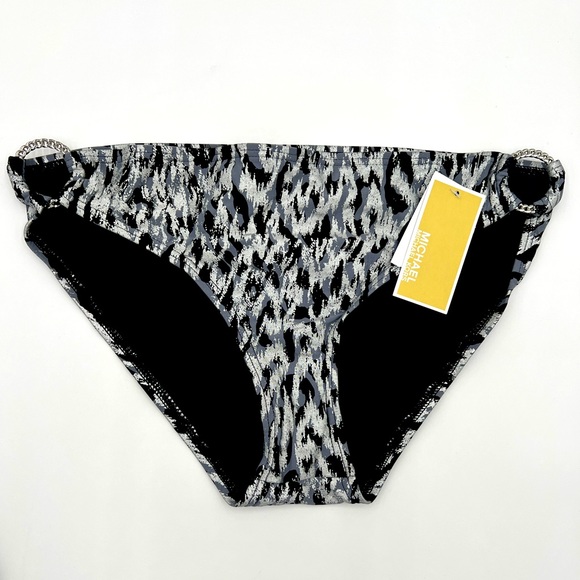 MICHAEL MICHAEL KORS - Frozen Chain-Ring Bikini Bottoms - Picture 2 of 7